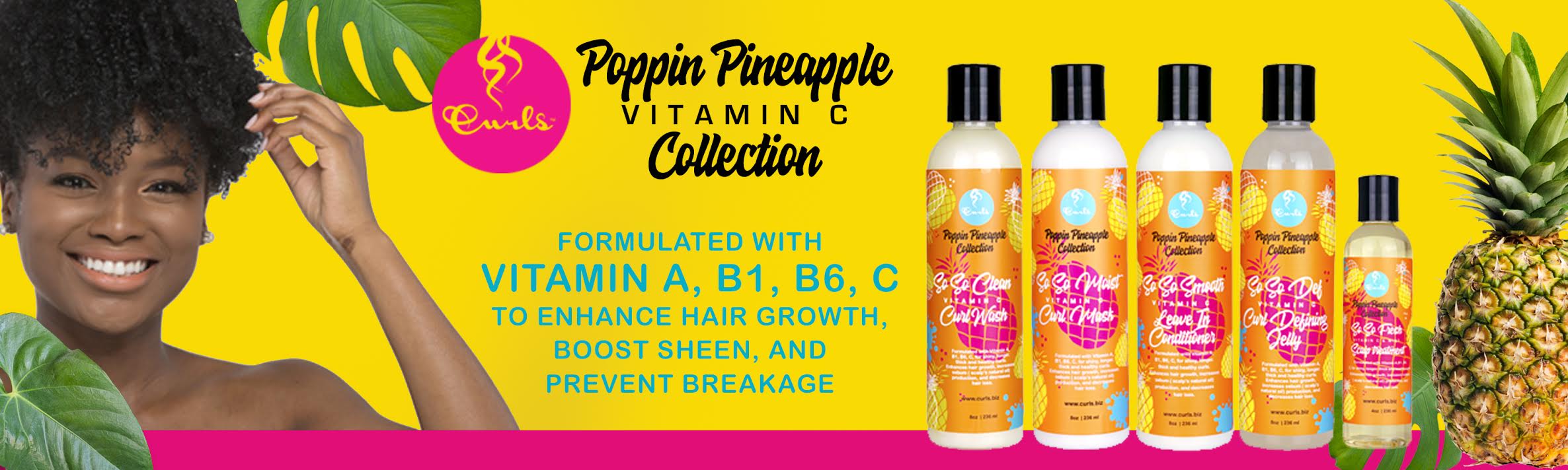 Curls Poppin Pineapple Vitamin C Collection