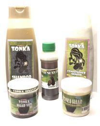 TONKA - Combo Haarverzorgings Pakket Shampoo+Conditioner+Haarvet+olie+moisturizer