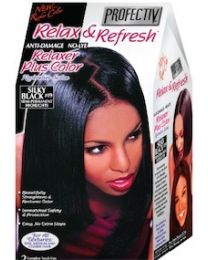 Profectiv Relax & Refresh No-Lye Relaxer Plus Color Restorative System 2 Touch-Ups Or 1 Application