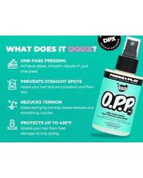 THE DOUX - O.P.P. ONE-PASS PRESS HEAT PROTECTION SPRAY 4oz/114g