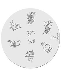 KONAD - Stamping Nail Art - Image Plate M34