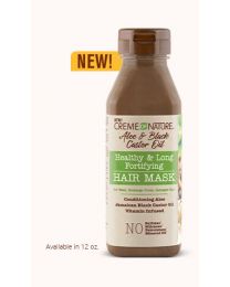Creme of Nature - Aloe & Black Castor Oil - Healthy & Long Hair Mask - 12oz