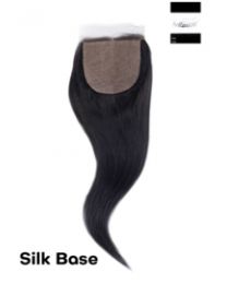 100% Virgin Hair Silk Base Closure Straight  4"x 4"