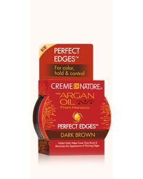 Creme of Nature - Argan Oil Perfect Edges™ Dark Brown  -  2.25oz - 64 gr 
