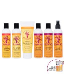 Jessicurl - Collections Rich & Radiant - Product Collection for Thicker, Drier Curls - 6 x 8oz - Citrus-Lavender