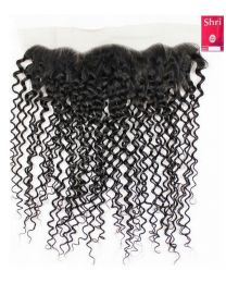 Indian Shri 100% Human Hair Frontal 13”x4” - Jerry Curl 18"