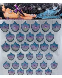 Xotic Eyes - Body Sticker -  Clover Mask - Mermaid Scales 