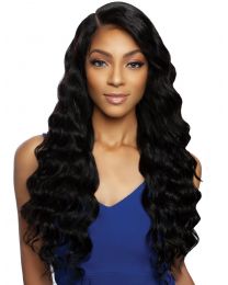 Mane Concept Hair Trill HUMAN HAIR - Front Lace HD DEEP SIDE PART - SEA WAVE 28” color NATURAL